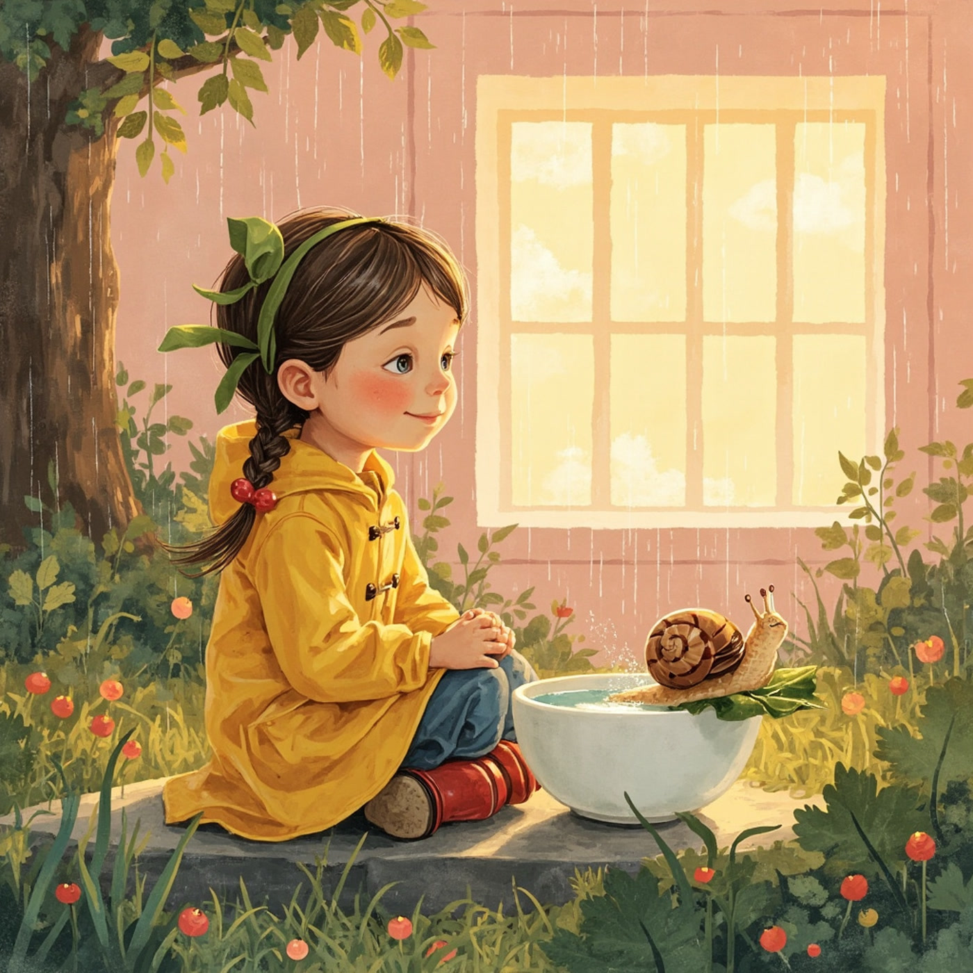 Ilustrace k pohádce Mistička ticha