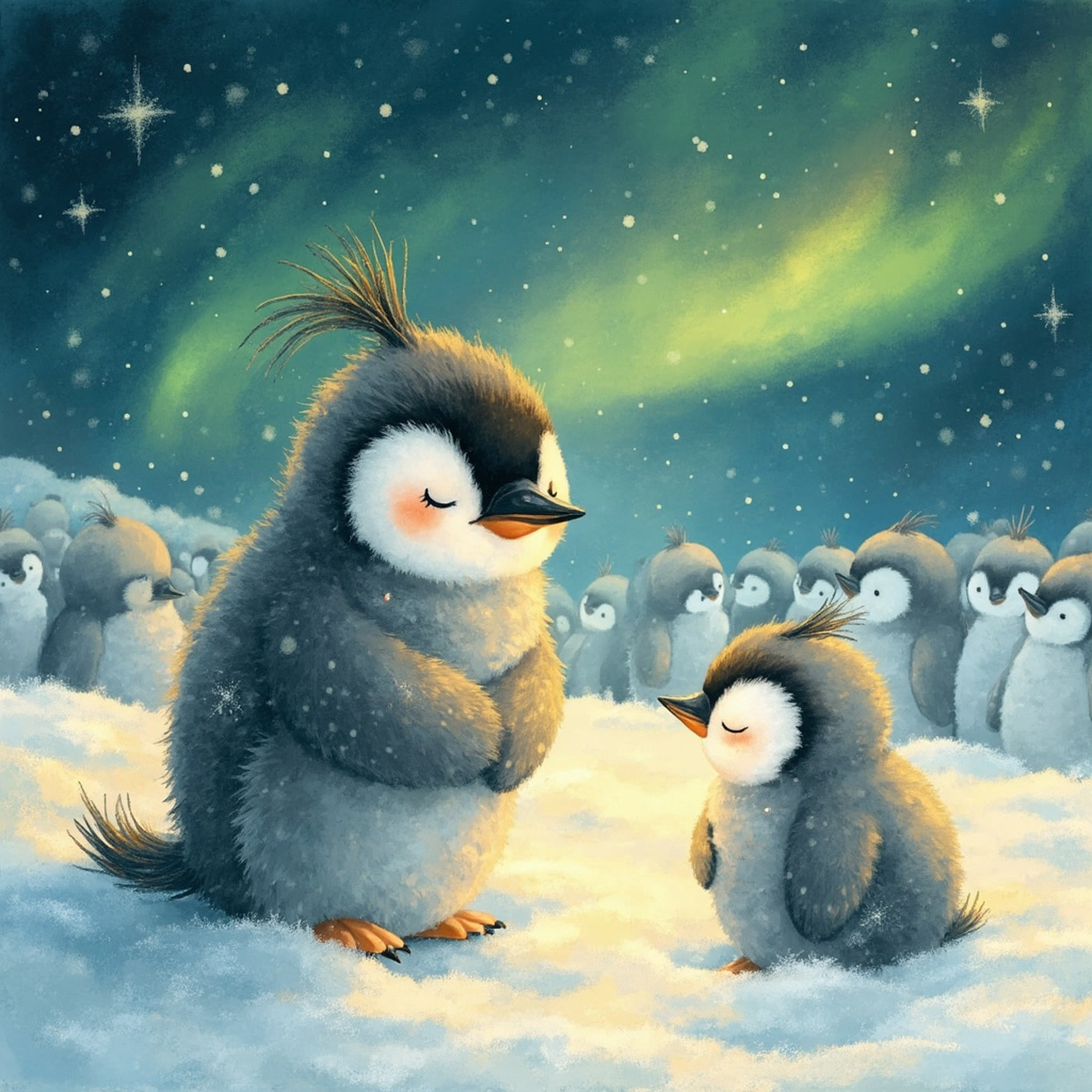 Ilustrace k pohádce Pípa a hřejivý kruh