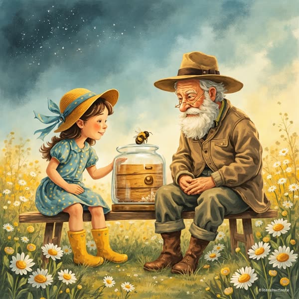 Ilustrace k pohádce Plástev pro bratříčka